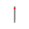 Potelet inox Toscane avec bande réflechissante - Tête bombée