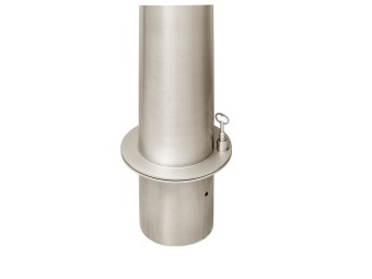 Potelet amovible inox Toscane - Tête bombée