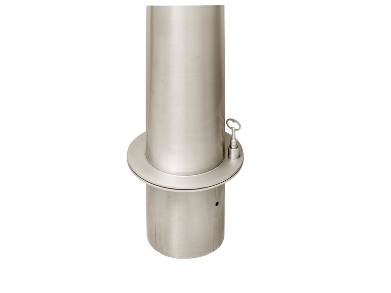 Potelet amovible inox Andria - Tête plate Potelet amovible inox Andria - Tête plate