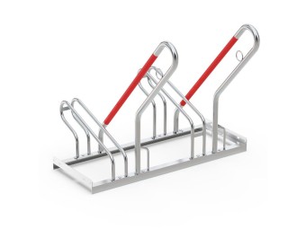 Support vélo espacé R25W galvanisé – 2 à 6 places unilatérales
