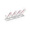 Support vélo espacé R25W galvanisé – 2 à 6 places unilatérales