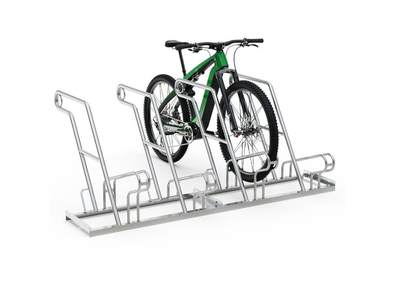 Support vélo espacé R26W galvanisé – 2 à 6 places unilatérales