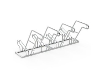Support vélo espacé R26W galvanisé – 2 à 6 places unilatérales