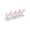 Support vélo R45W pour pneus larges – Espacé 500 mm, 2 à 6 places