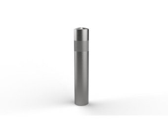Borne anti-belier inox Toscane PMR Microbillé - Tête bombée