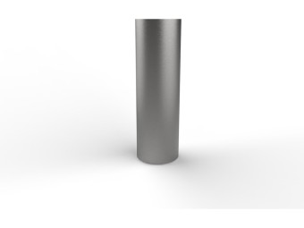 Borne anti-belier inox Toscane PMR Microbillé - Tête bombée