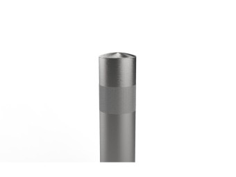 Borne anti-belier inox Toscane PMR Microbillé - Tête bombée
