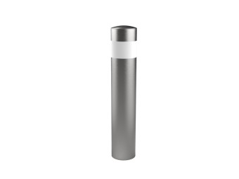 Borne anti-belier inox Toscane + bande réflechissante - Tête bombée