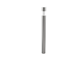 Potelet inox Andria avec bande réflechissante - Tête plate