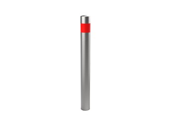 Potelet inox Toscane avec bande réflechissante - Tête bombée