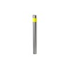 Potelet inox Toscane avec bande réflechissante - Tête bombée