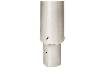 Borne amovible inox Toscane - Tête bombée