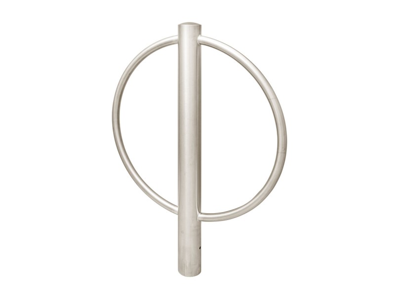 Support vélo rond en inox Support vélo rond en inox