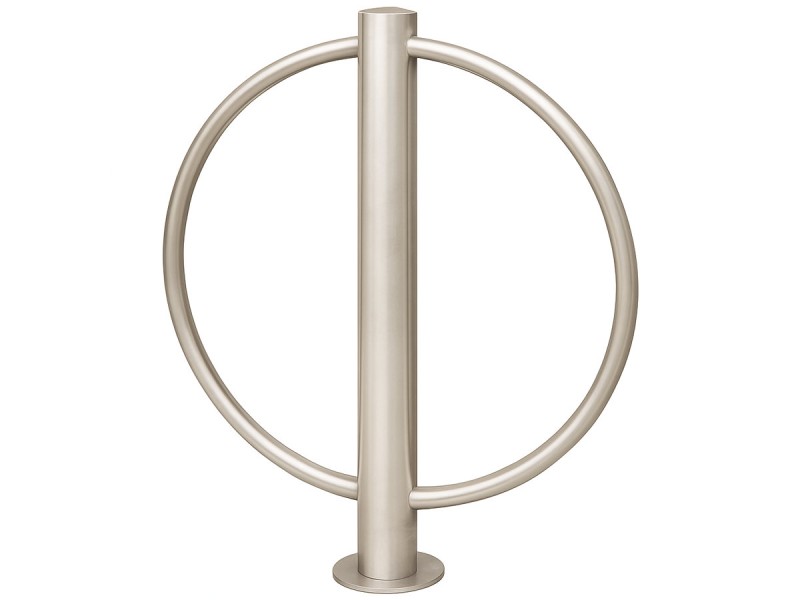 Support vélo rond en inox Support vélo rond en inox