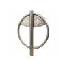 Support vélo rond en inox avec picto cycle