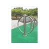 Support vélo rond en inox avec picto cycle