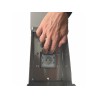 Support cycle rond pour vélo éléctrique en inox avec picto cycle