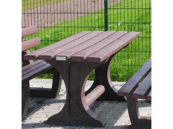 Table pique-nique d'extérieur en plastique recyclé TIVOLI