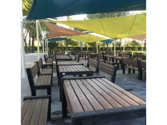 Table pique-nique d'extérieur en plastique recyclé HYDEPARK