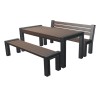 Table + bancs de pique-nique en plastique recyclé HYDEPARK