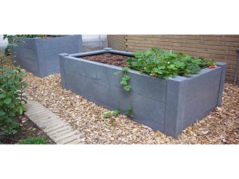 Potager surélevé en plastique recyclé TERRA