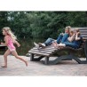 Chaise longue en plastique recyclée AVETO