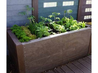 Potager surélevé en plastique recyclé TERRA