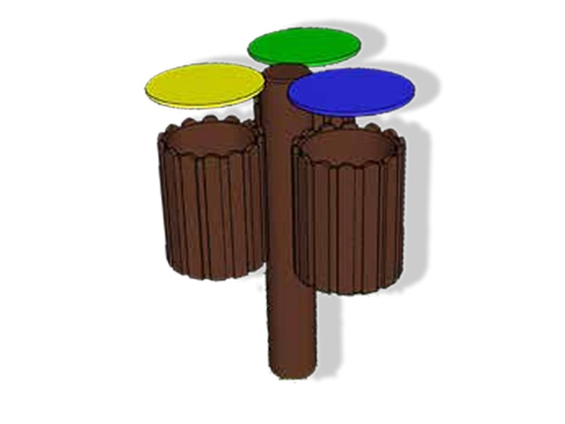 Poubelle tri sélectif en plastique recyclé YANEX Poubelle tri sélectif en plastique recyclé YANEX