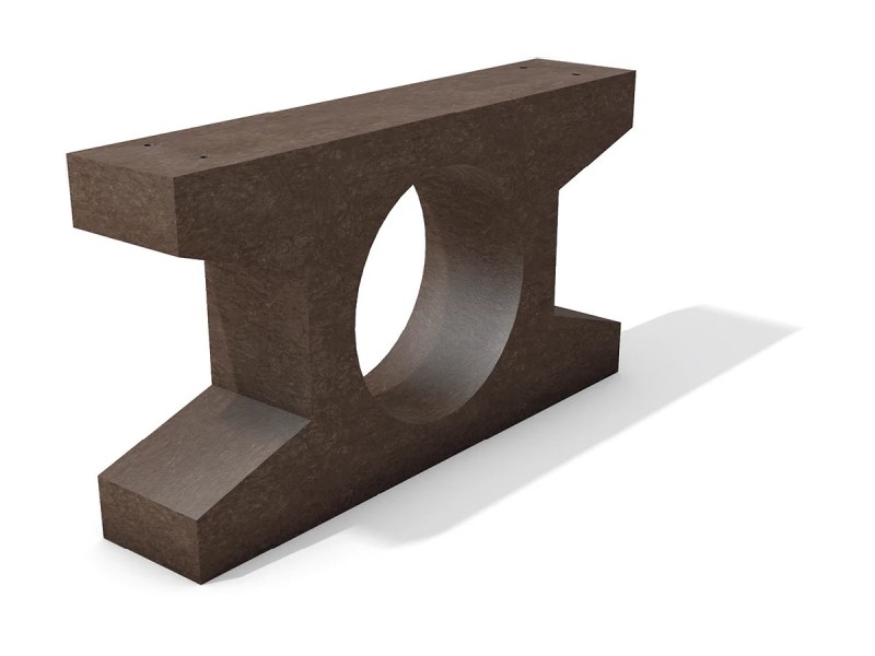Ancrage pour mobilier extérieur en plastique recyclé Ancrage pour mobilier extérieur en plastique recyclé