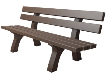 Banc extérieur en plastique recyclé PICCADILY