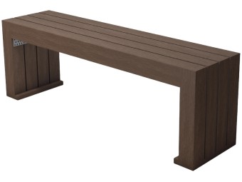 Banquette de ville en plastique recyclé CALERO