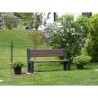 Banc de ville en plastique recyclé HYDE PARK