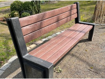 Banc de ville en plastique recyclé HYDE PARK