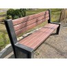 Banc de ville en plastique recyclé HYDE PARK