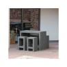 Bar + tabourret exterieur en plastique recyclé CALERO