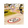 Miroir pour piste cyclable &quot;Attention aux vélos&quot;