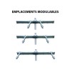 Fourche pour pose de 2 mirroir sur un poteau de fixation
