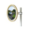 Miroir inox de sécurité multi-usages voie privée - vision 90°