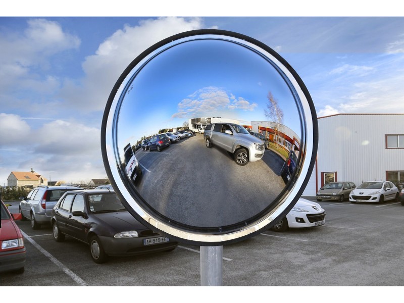 Miroir panoramique rond multi-usages - vision 180° 3 directions Miroir panoramique rond multi-usages - vision 180° 3 directions
