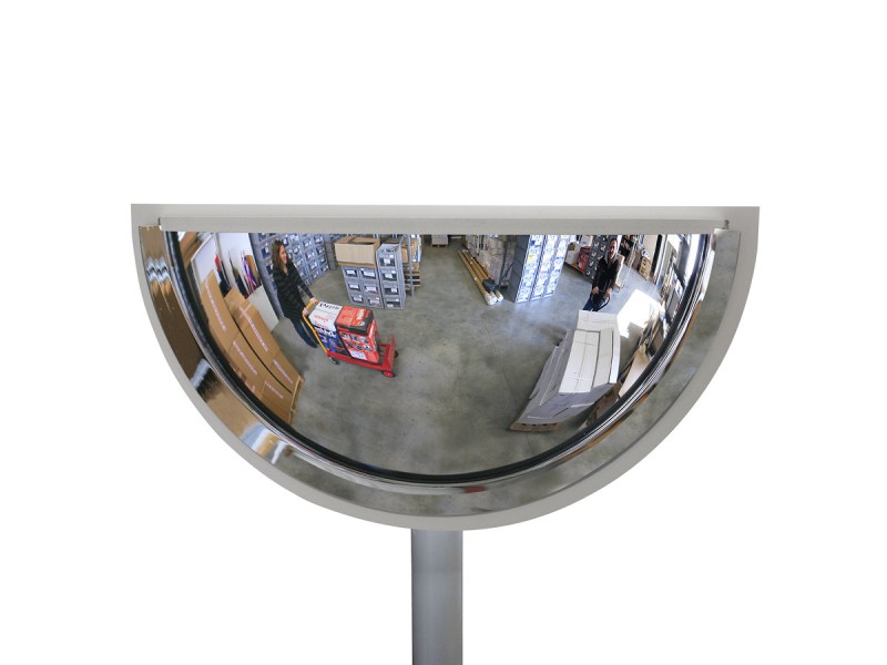 Miroir panoramique 1/2 sphère multi-usages - vision 180° 3 directions Miroir panoramique 1/2 sphère multi-usages - vision 180° 3 directions