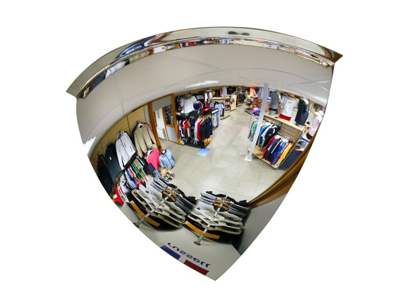 Miroir interieur hémishérique - vision 90° - 2 directions Miroir interieur hémishérique - vision 90° - 2 directions