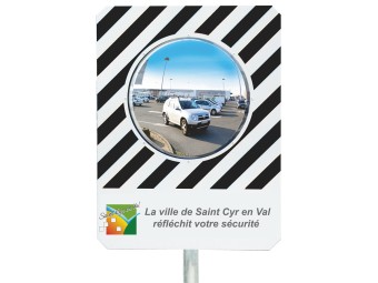 Miroir exterieur rond avec cadre rectangulaire 100% personalisable