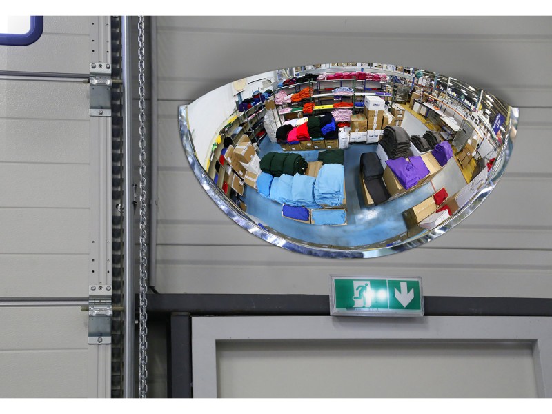 Miroir interieur hémishérique - vision 180° - 3 directions Miroir interieur hémishérique - vision 180° - 3 directions