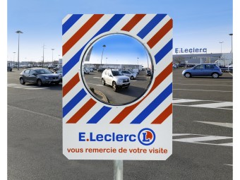 Miroir exterieur rond avec cadre rectangulaire 100% personalisable