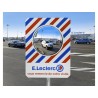 Miroir exterieur rond avec cadre rectangulaire 100% personalisable