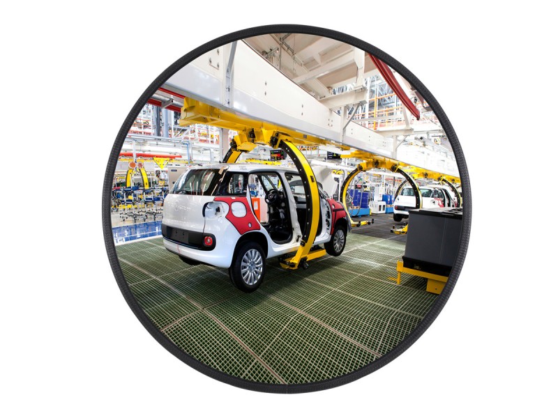 Miroir interieur multi-usage - vison 90° - fixation platine ou aimant Miroir interieur multi-usage - vison 90° - fixation platine ou aimant