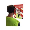 Miroir pour consignes de sécurité - personalisable - Qualimir