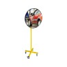Pied mobile sur roulette pour miroir multi-usage interieur
