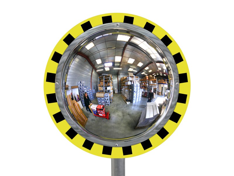 Miroir de sécurite entrepots et logistique - vision 180° 3 directions Miroir de sécurite entrepots et logistique - vision 180° 3 directions