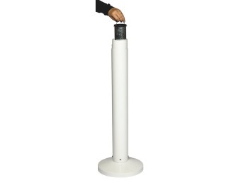 Cendrier tubulaire 3L sur pied